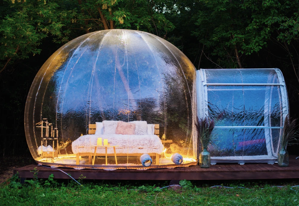 outdoor clear bubble tent